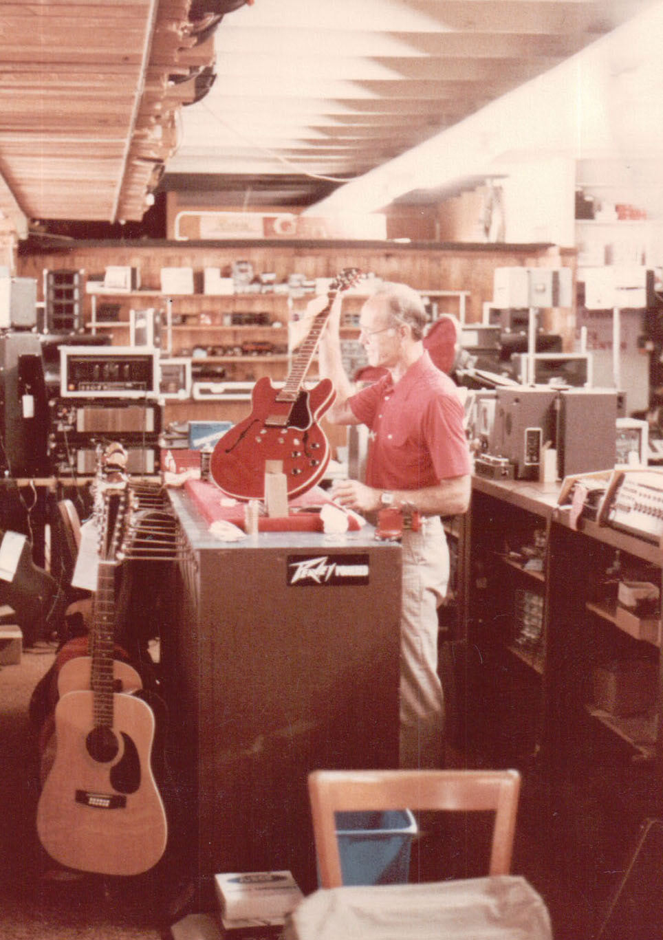 John Carlton with a guitar